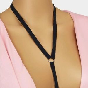 Black Festival Soft Harness Bra New